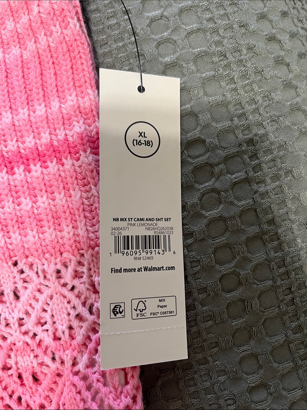 No Boundaries Pink Crochet Knit Cami & Shorts Set - Picture 5 of 10